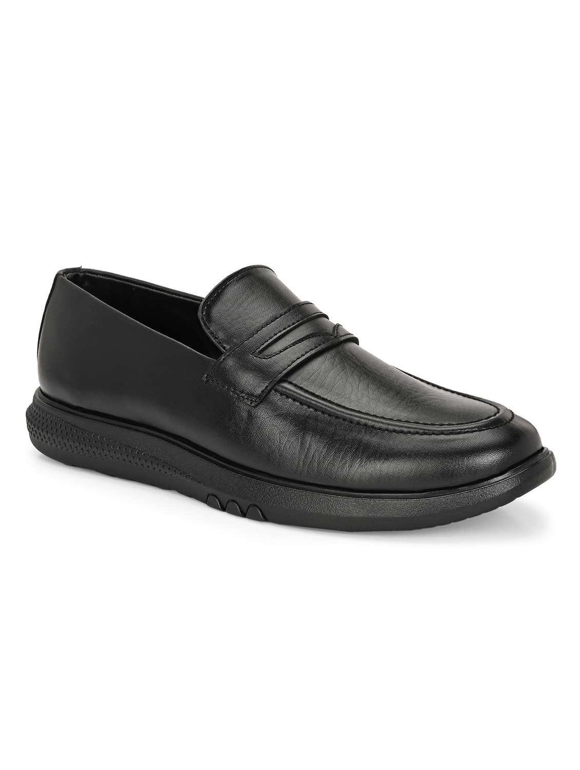 men black slip on formal shoes - 21935712 -  Standard Image - 1