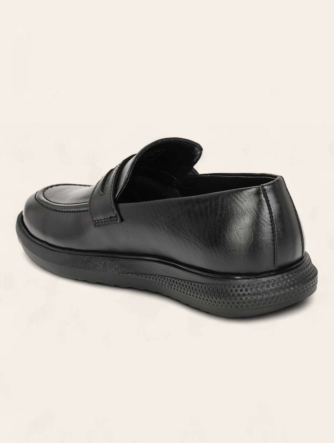 men black slip on formal shoes - 21935712 -  Standard Image - 4