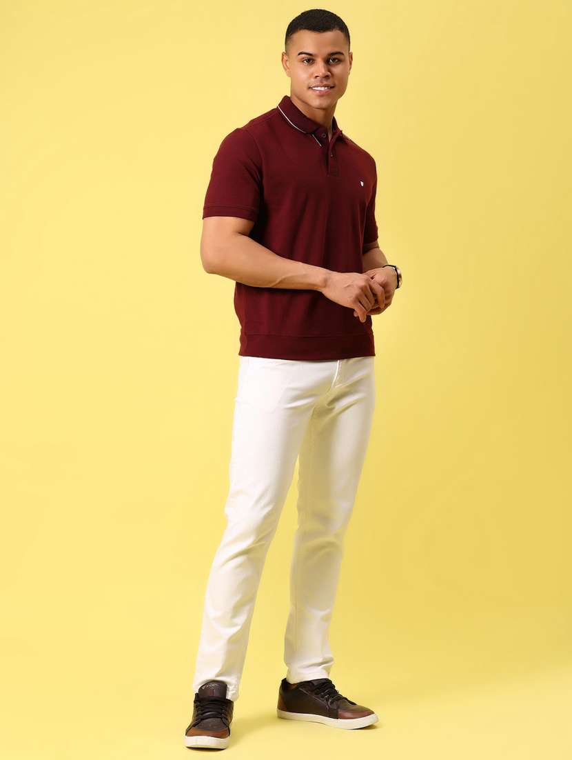 men solid short sleeve regular fit polo t-shirt - 21935854 -  Standard Image - 4