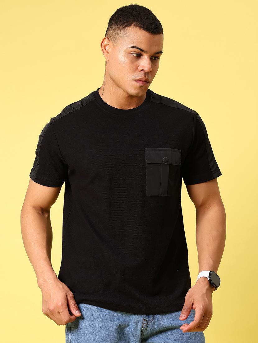 men solid short sleeve regular fit t-shirt - 21935868 - Zoom Image - 0