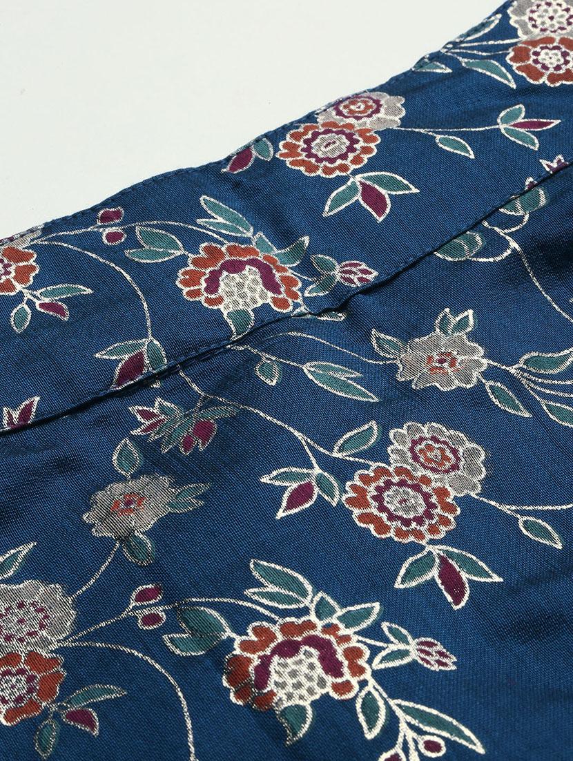women floral print high rise a-line skirt - 21935882 - Standard Image - 4