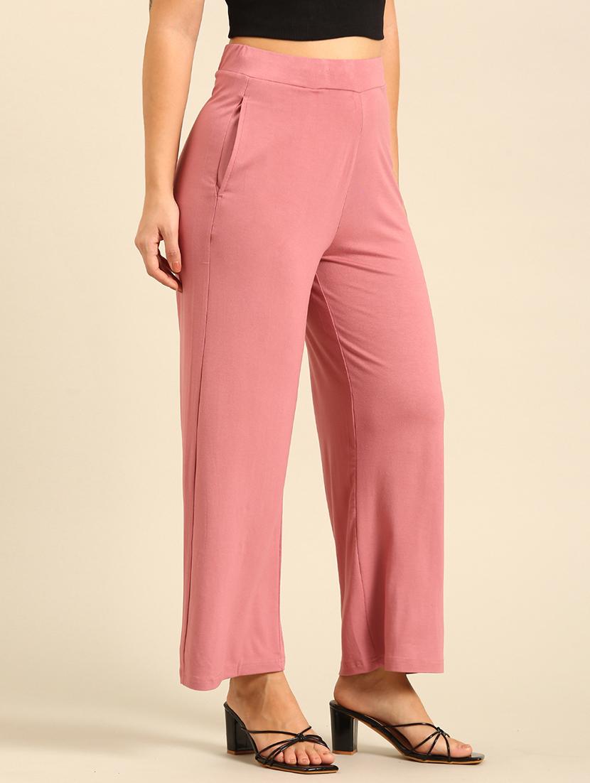 women solid high rise straight palazzo - 21935965 - Standard Image - 1