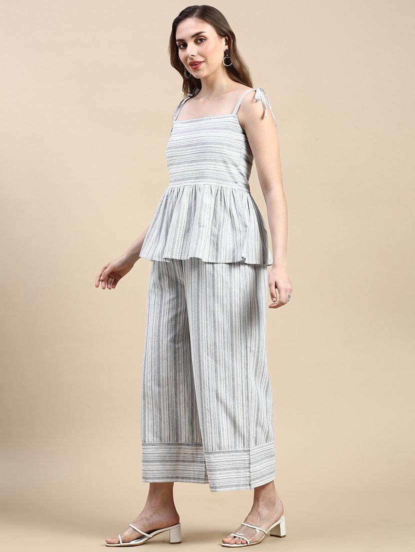 women self designed mid rise straight palazzo - 21935970 - Standard Image - 1