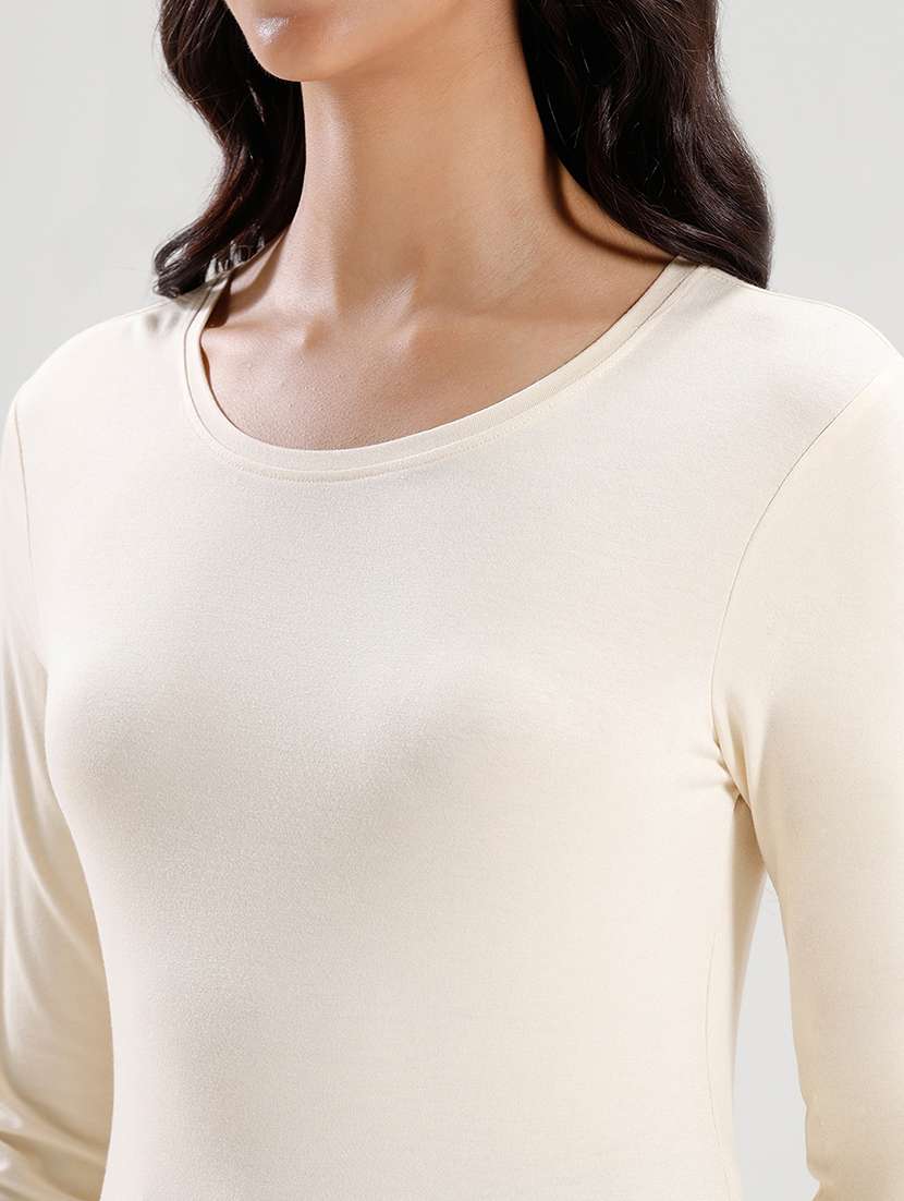 women solid long sleeve regular fit t-shirt - 21936013 -  Standard Image - 4