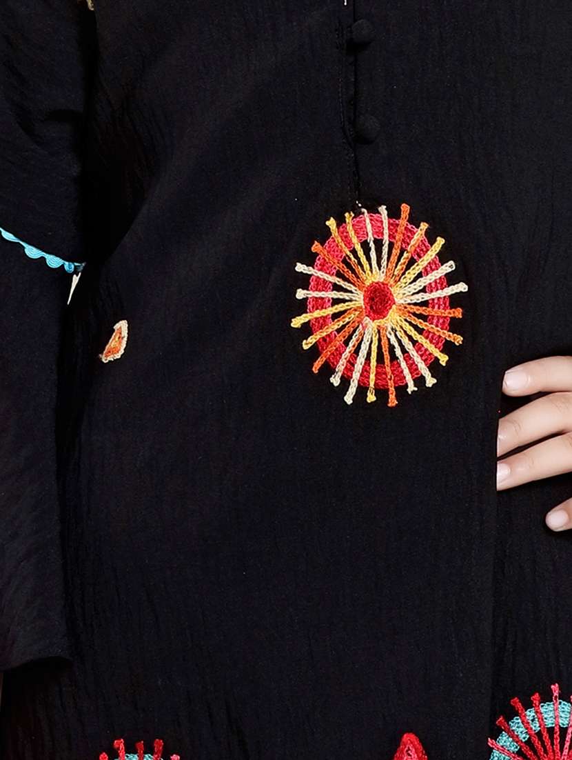 girls embroidered top & trouser co-ord set - 21936113 -  Standard Image - 4