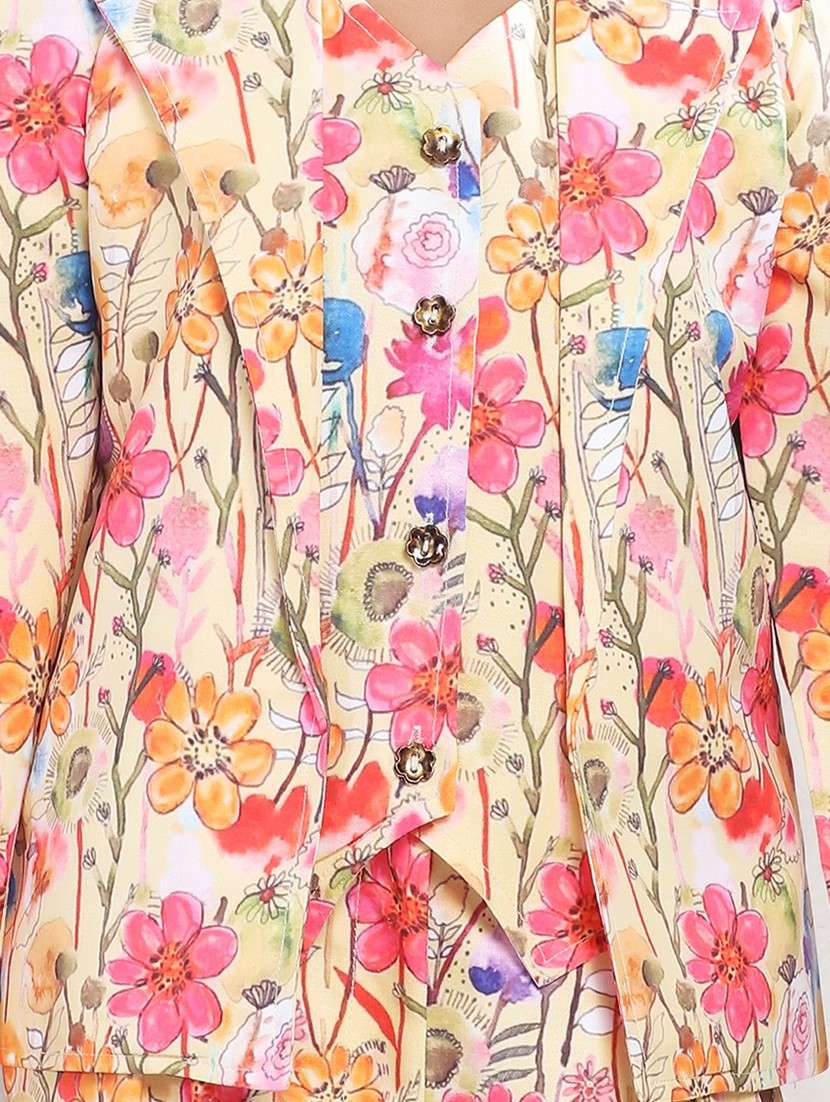 girls floral printed top & trouser co-ord set - 21936115 -  Standard Image - 4