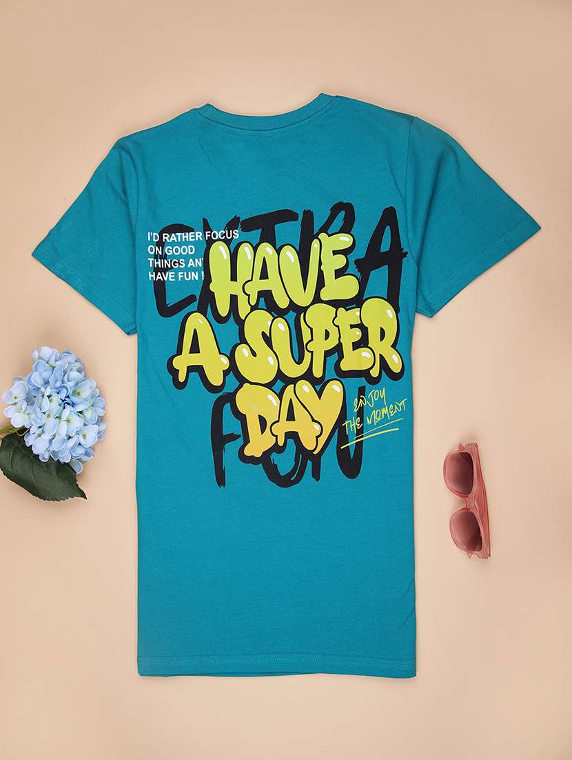 boys printed short sleeve regular fit t-shirt - 21936558 - Standard Image - 1