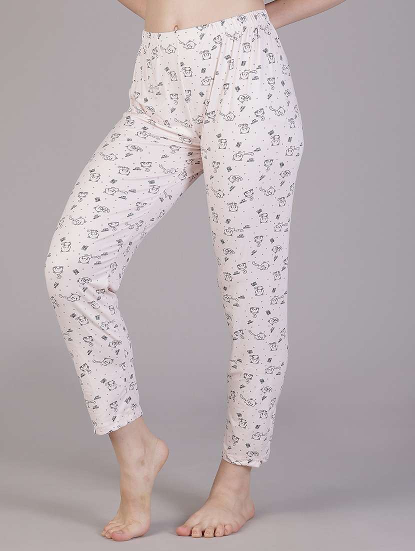 women printed mid rise pajama - 21936619 -  Standard Image - 1