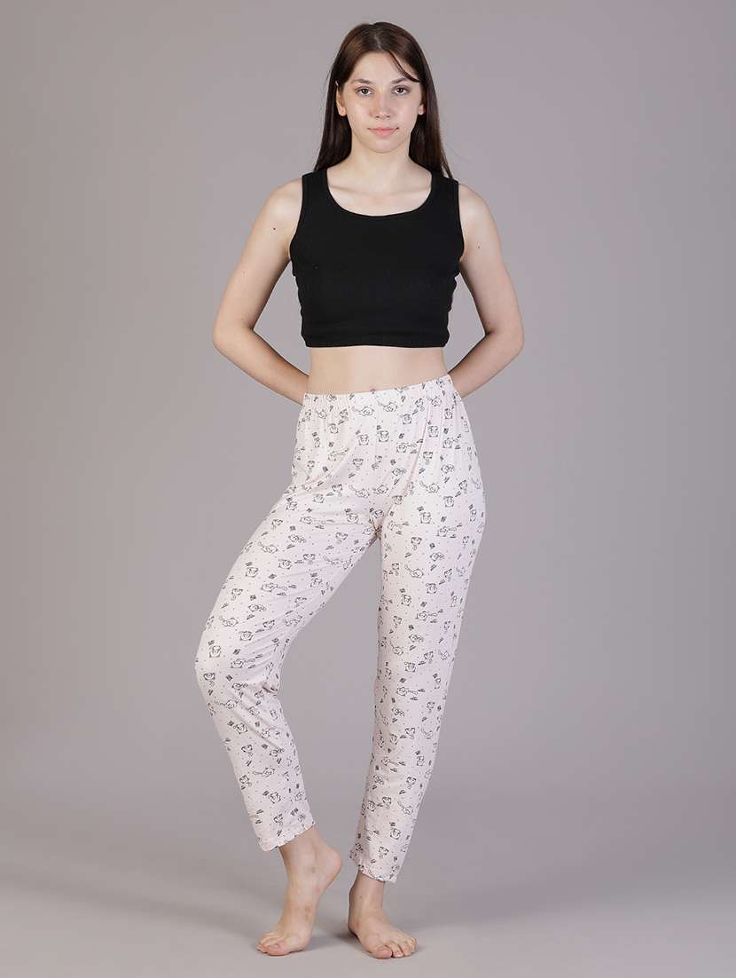 women printed mid rise pajama - 21936619 -  Standard Image - 4