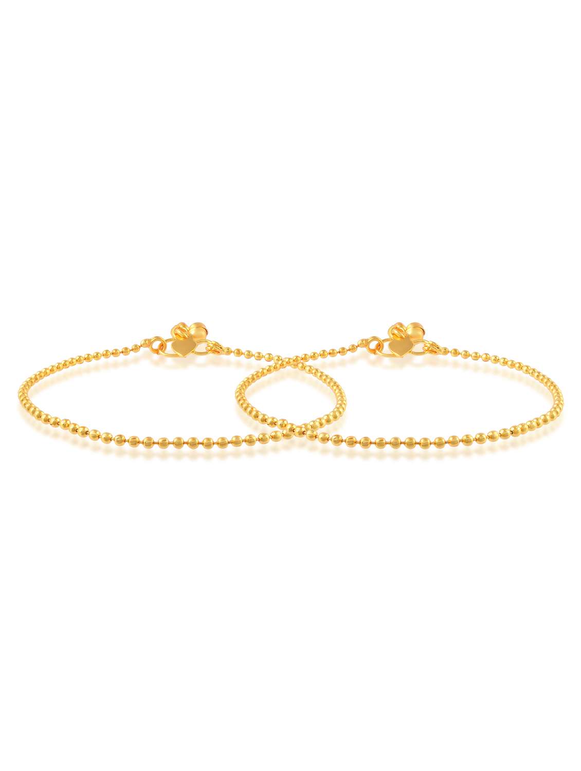 women gold brass anklet - 21936647 -  Standard Image - 1