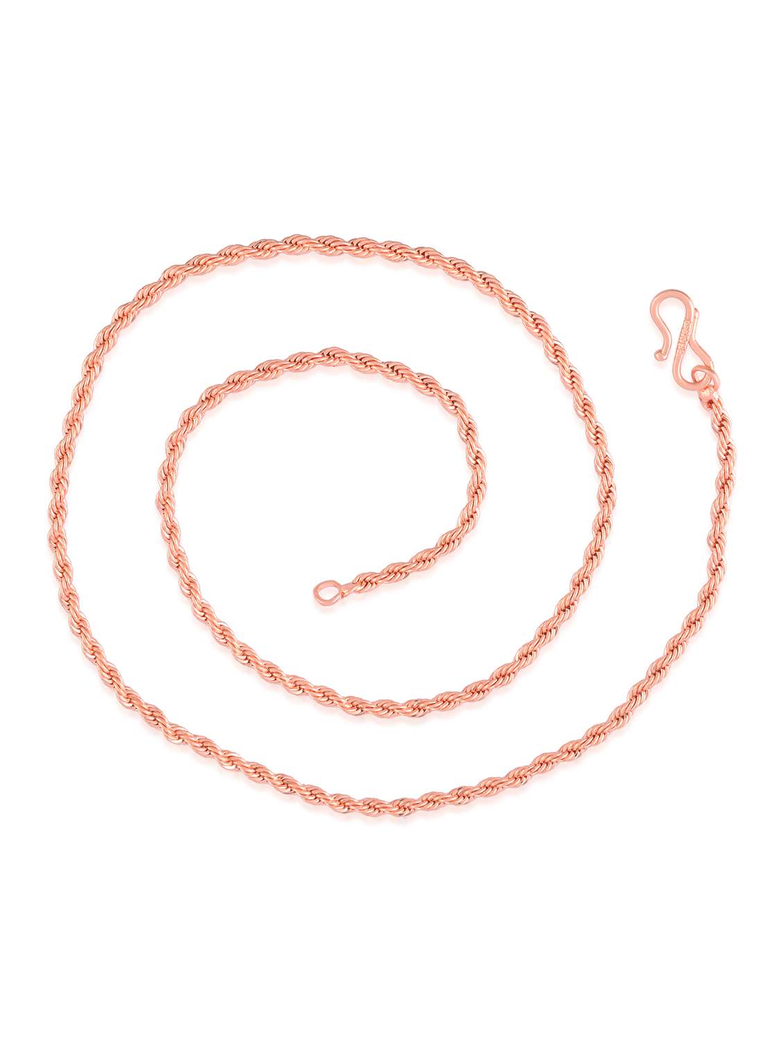 men twisted rose gold plated chain - 21936656 -  Standard Image - 1