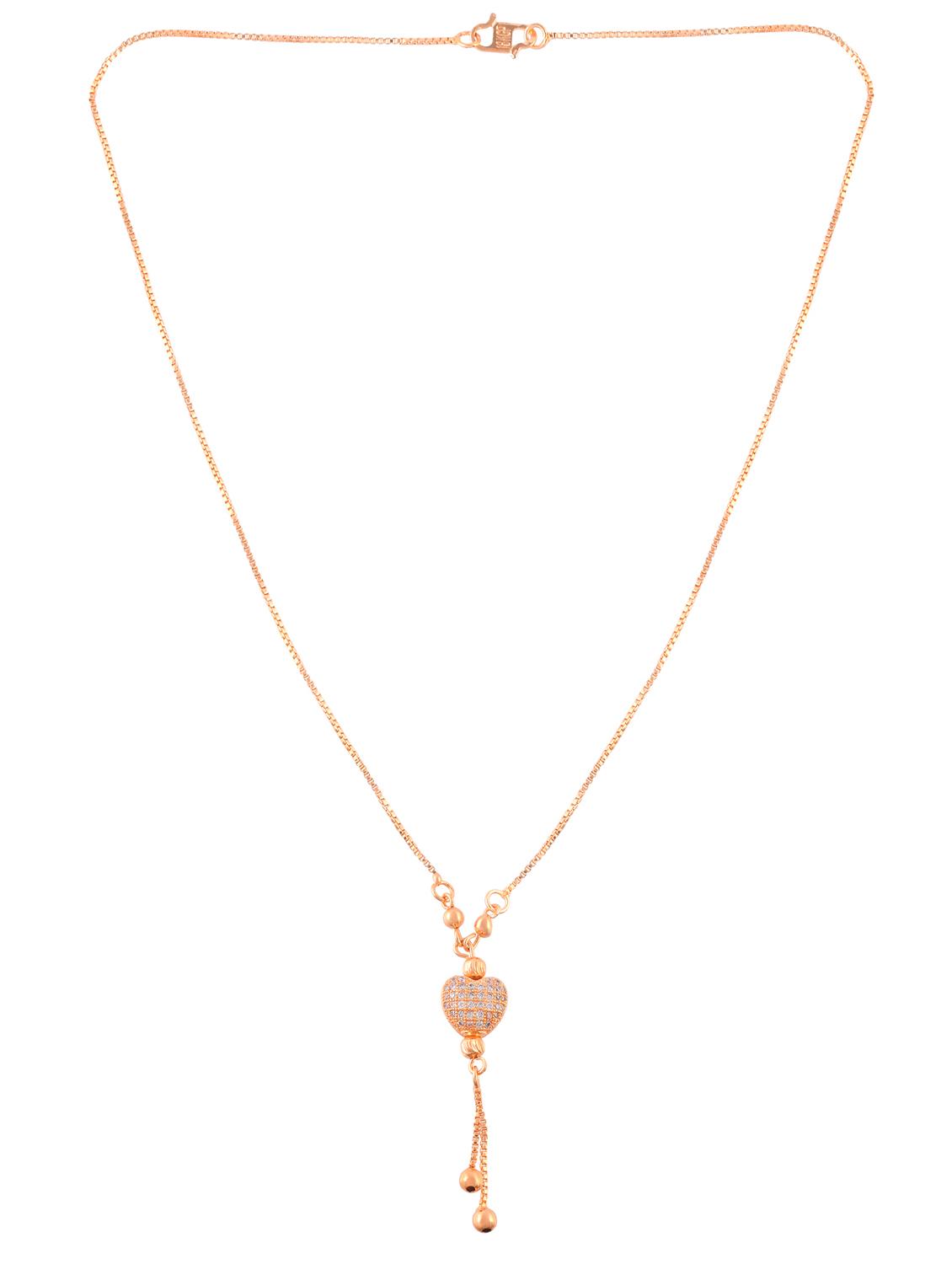eomen gold plated heart pendant necklace  - 21936779 -  Standard Image - 1