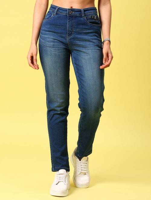  women solid mid rise slim fit jean - 21936843 -  Standard Image - 0