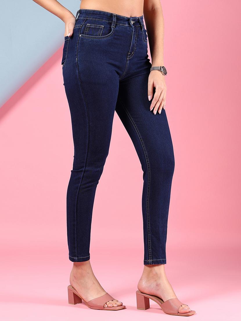 women solid high rise slim fit jean - 21936862 -  Standard Image - 1