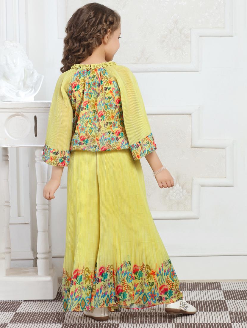 girls printed top & palazzo co-ords set - 21938415 - Standard Image - 4