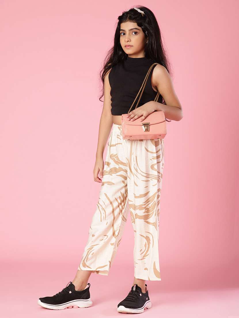 off white cotton palazzo trouser - 21938493 -  Standard Image - 4