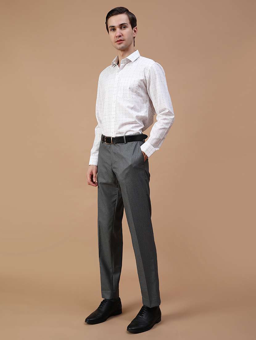 men checkered collared long sleeve shirt - 21938561 -  Standard Image - 4