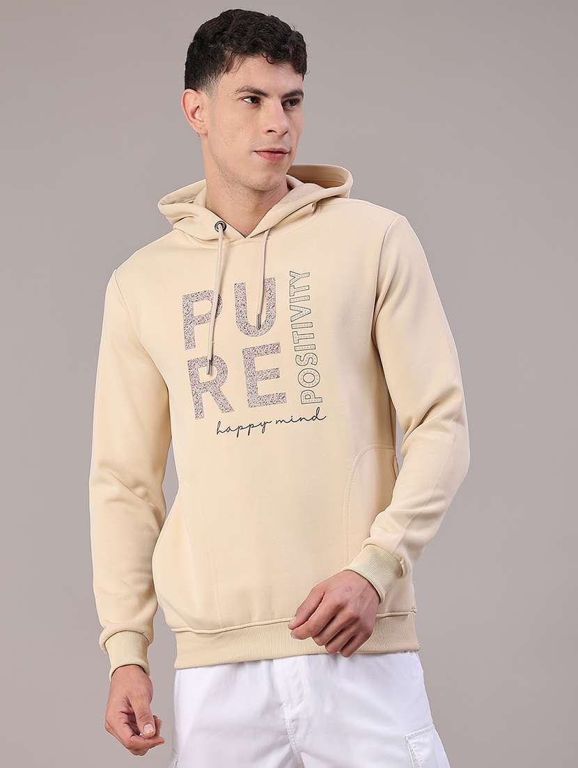 men printed long sleeve hooded sweatshirt - 21938564 -  Standard Image - 1