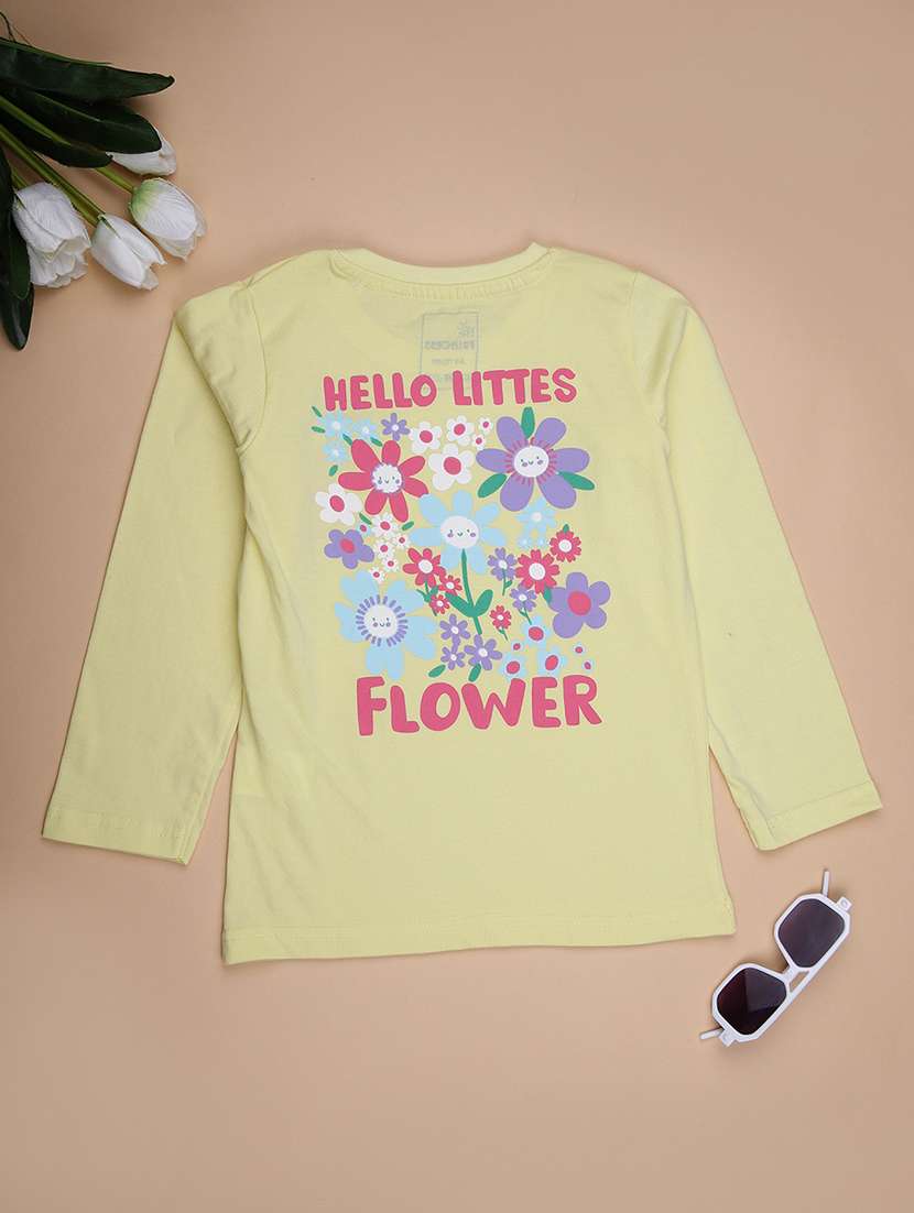 girls printed long sleeve regular fit tee - 21938593 -  Standard Image - 1