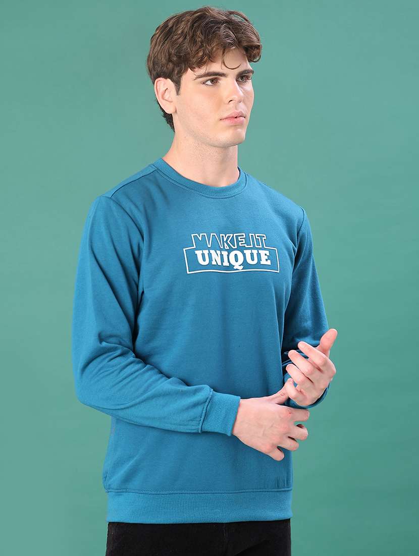 men printed long sleeve sweatshirt - 21938596 -  Standard Image - 1