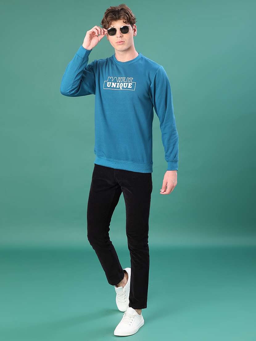 men printed long sleeve sweatshirt - 21938596 -  Standard Image - 4
