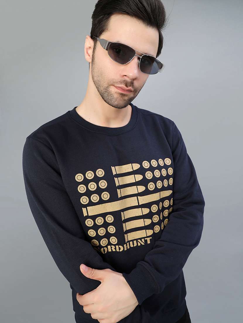 men printed long sleeve sweatshirt - 21938601 -  Standard Image - 1