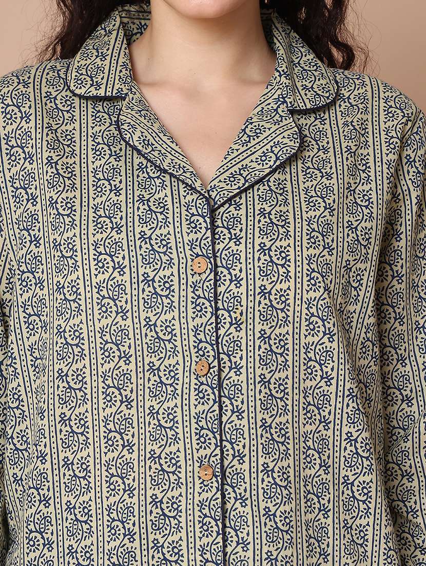 women printed nightwear pyjama set - 21938666 -  Standard Image - 4