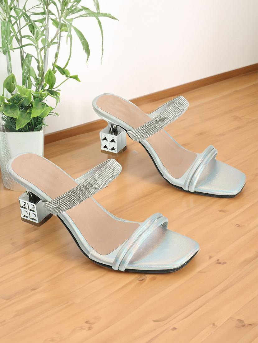 women embellished slip on heel sandal - 21939310 -  Zoom Image - 0