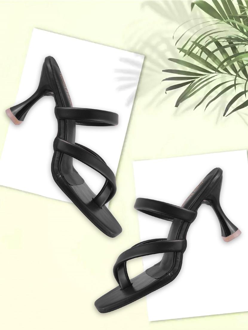 women black slip on sandal - 21939314 - Standard Image - 1