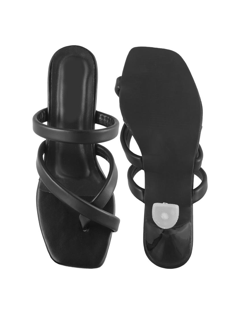 women black slip on sandal - 21939314 - Standard Image - 4