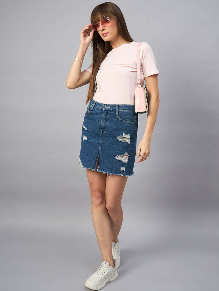 women solid short sleeve regular fit t-shirt - 21939412 -  Standard Image - 4