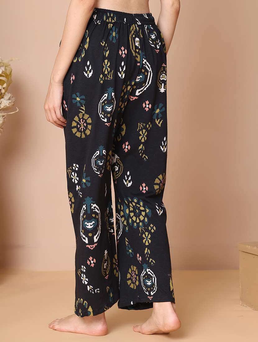 women printed mid rise full length pajama - 21939468 -  Standard Image - 4