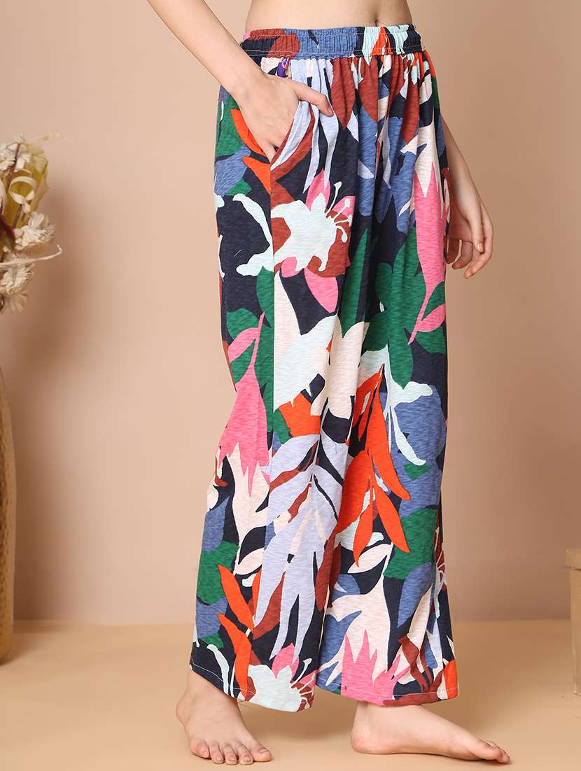 women printed mid rise full length pajama - 21939469 -  Standard Image - 1