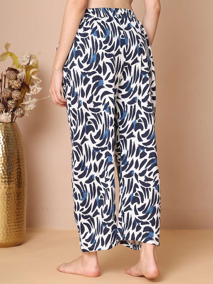 women printed mid rise full length pajama - 21939470 -  Standard Image - 1