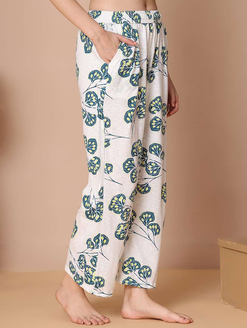 women printed mid rise full length pajama - 21939473 -  Standard Image - 1