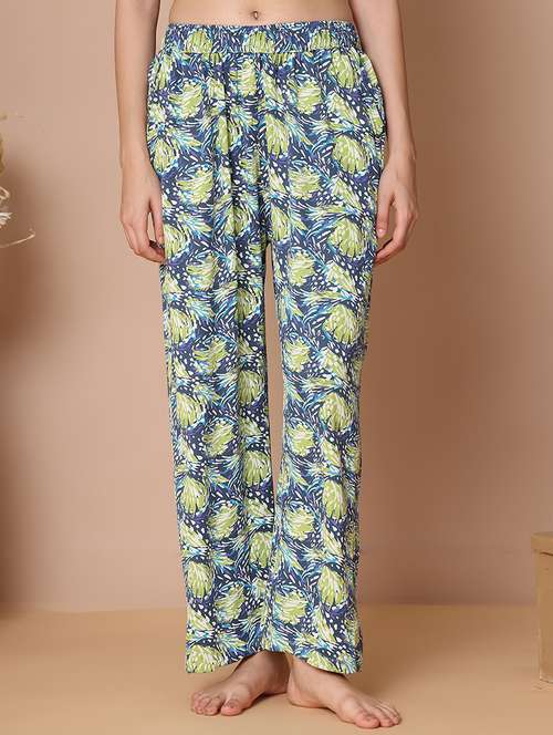 women printed mid rise full length pajama - 21939474 -  Standard Image - 0