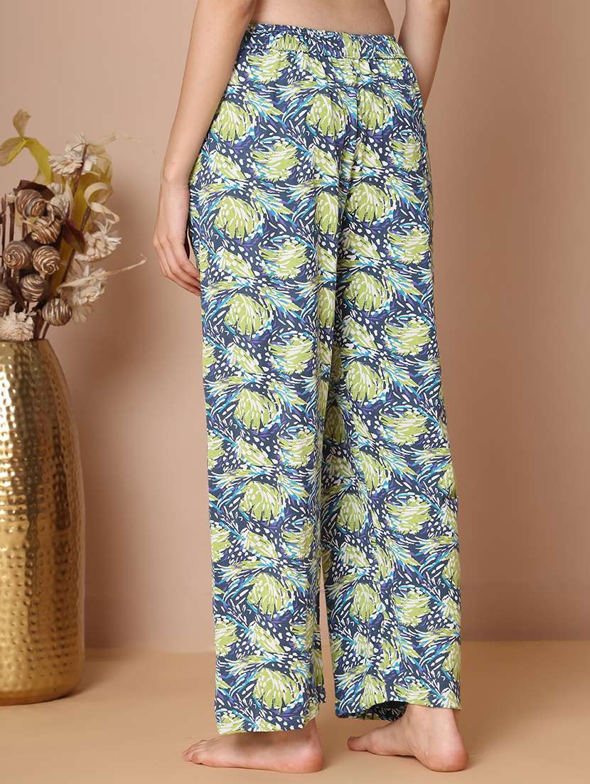 women printed mid rise full length pajama - 21939474 - Standard Image - 4