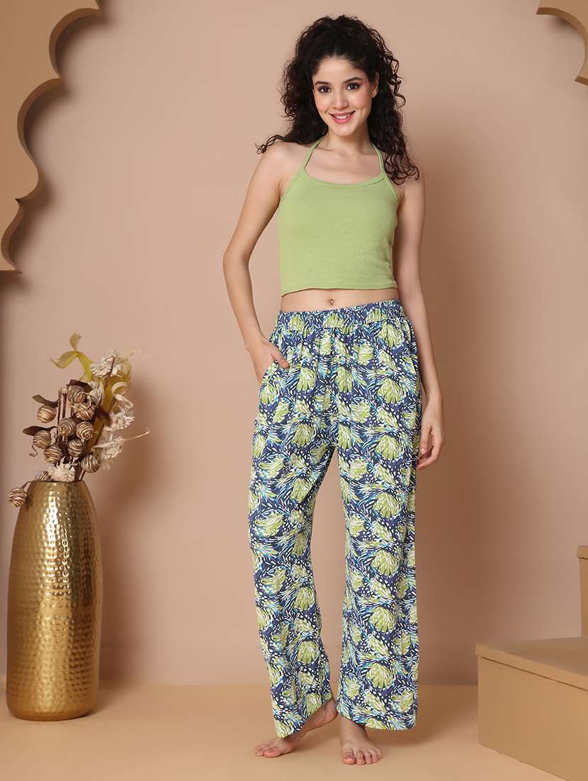 women printed mid rise full length pajama - 21939474 - Standard Image - 6