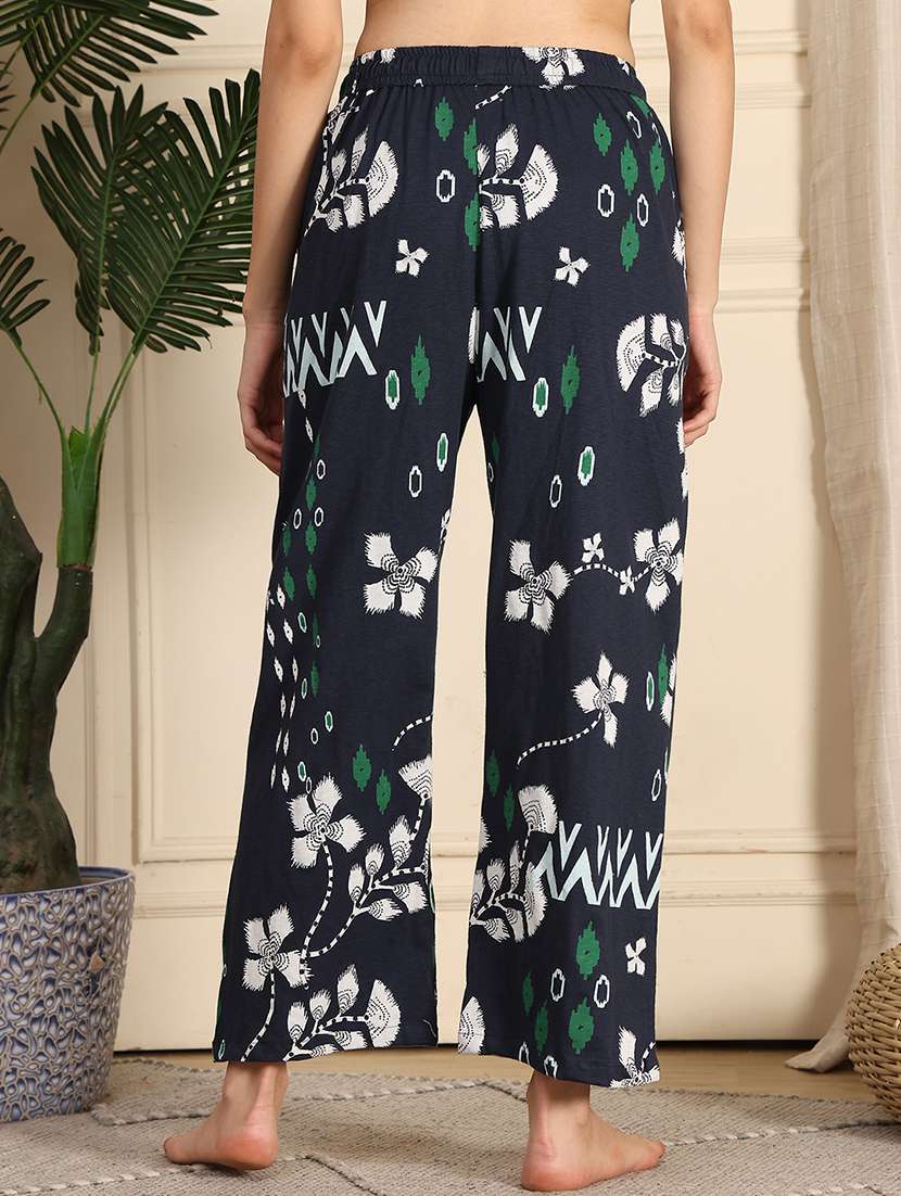 women printed mid rise full length pajama - 21939481 -  Standard Image - 4
