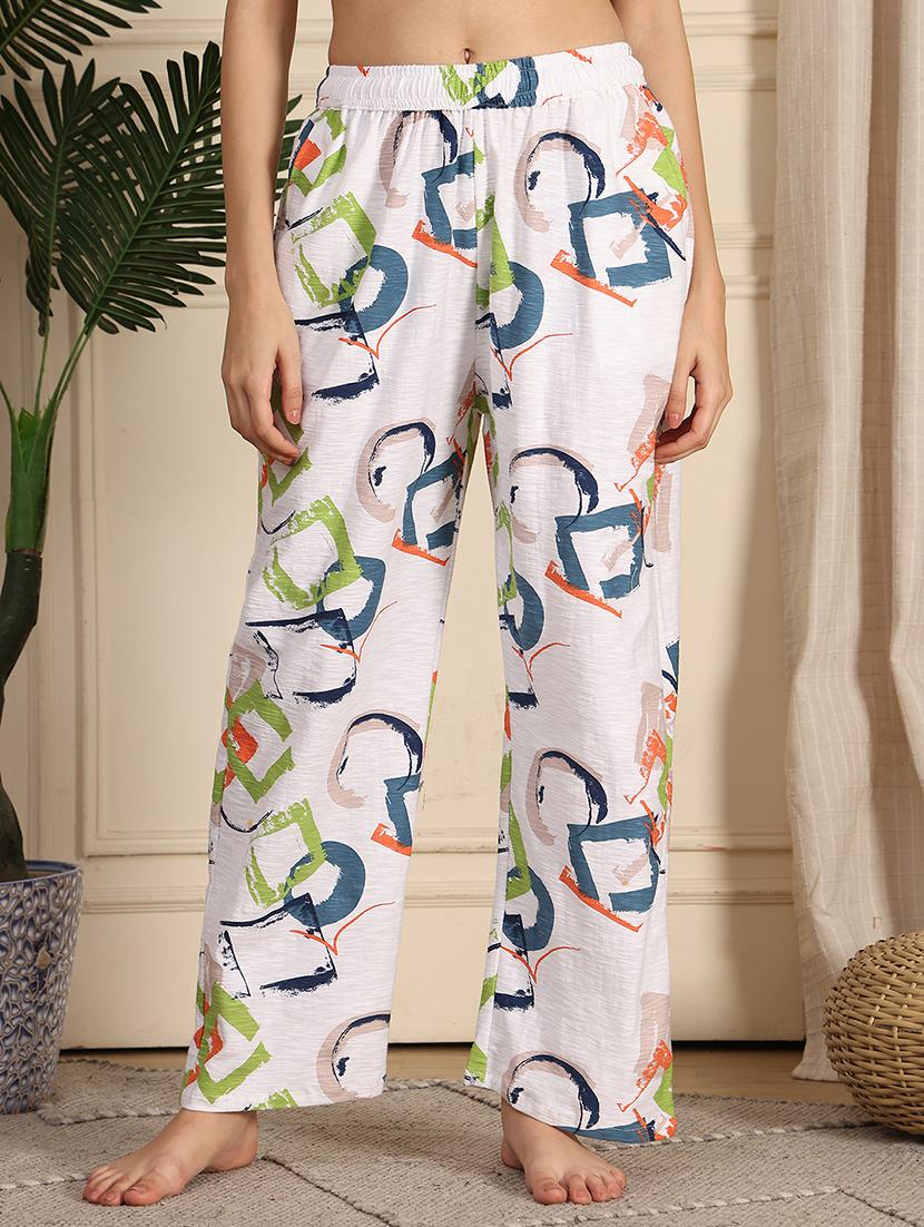 women printed mid rise full length pajama - 21939487 - Zoom Image - 0