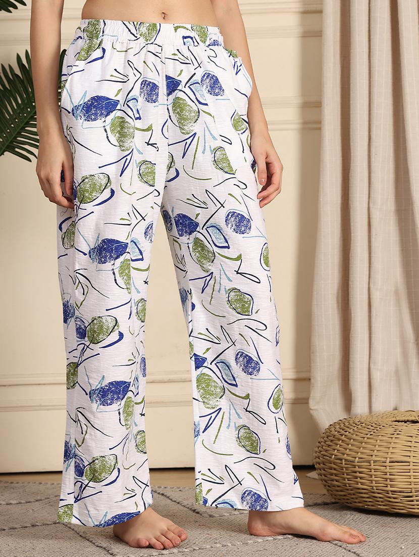 women printed mid rise full length pajama - 21939490 - Standard Image - 1