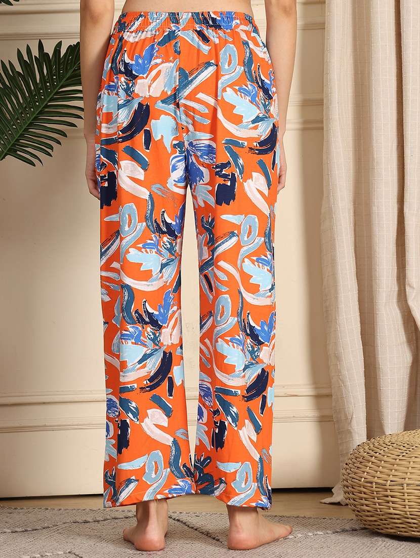 women printed mid rise full length pajama - 21939492 -  Standard Image - 4
