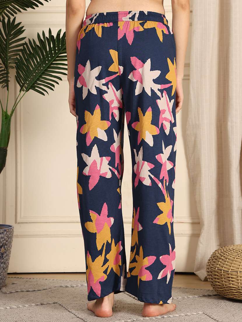 women printed mid rise full length pajama - 21939498 - Standard Image - 4