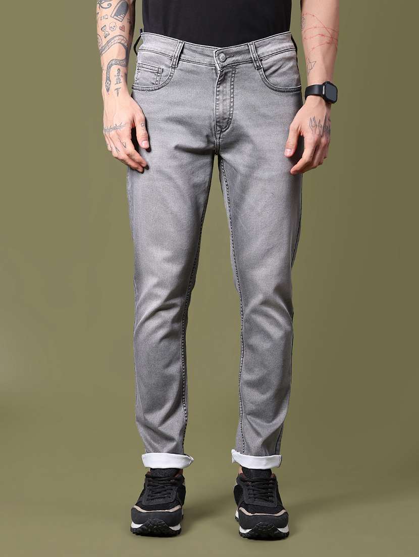 men washed mid rise full length jean - 21939673 -  Standard Image - 1