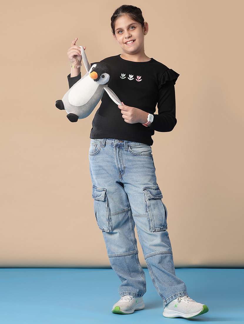 girls embroidered long sleeve t-shirt - 21939716 -  Standard Image - 4