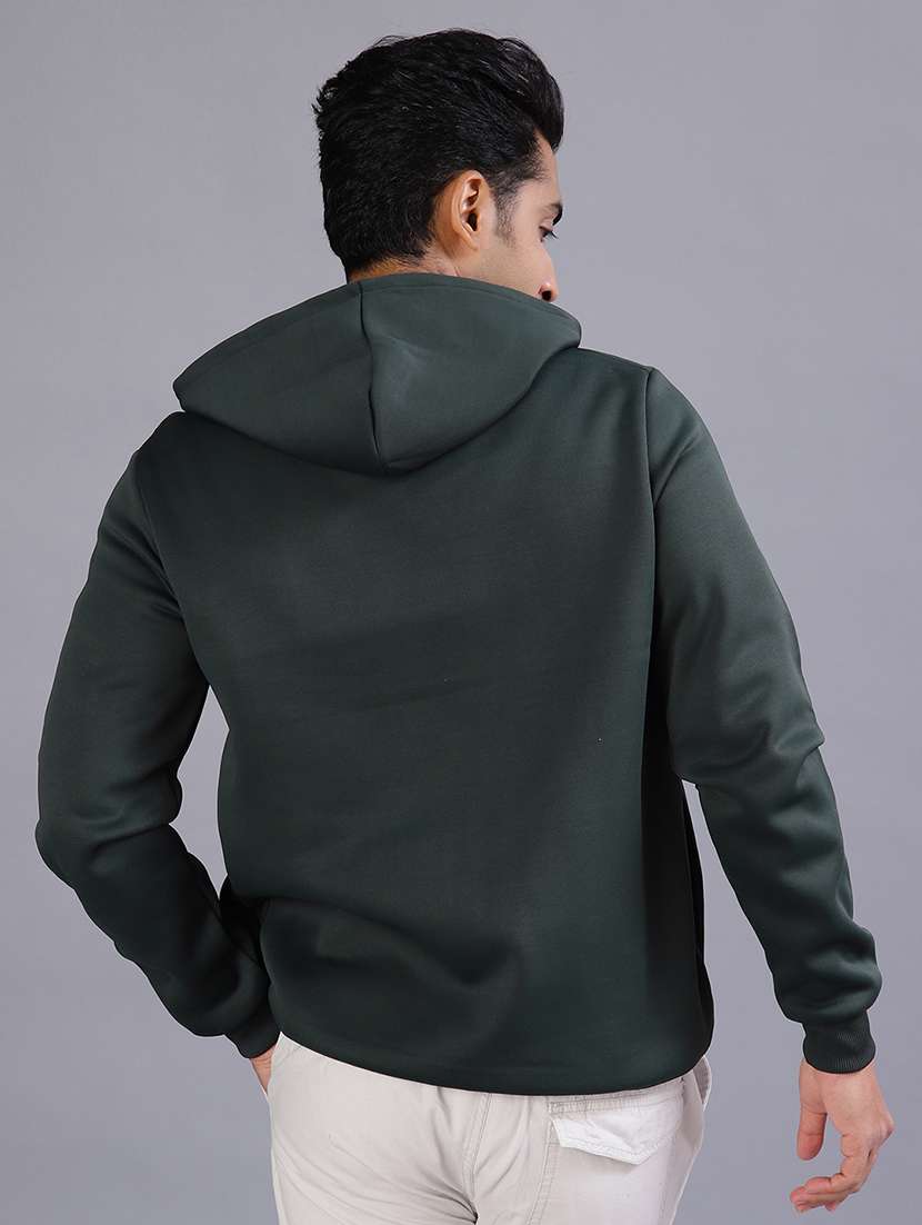 men chest print long sleeve hooded sweatshirt - 21939756 -  Standard Image - 1