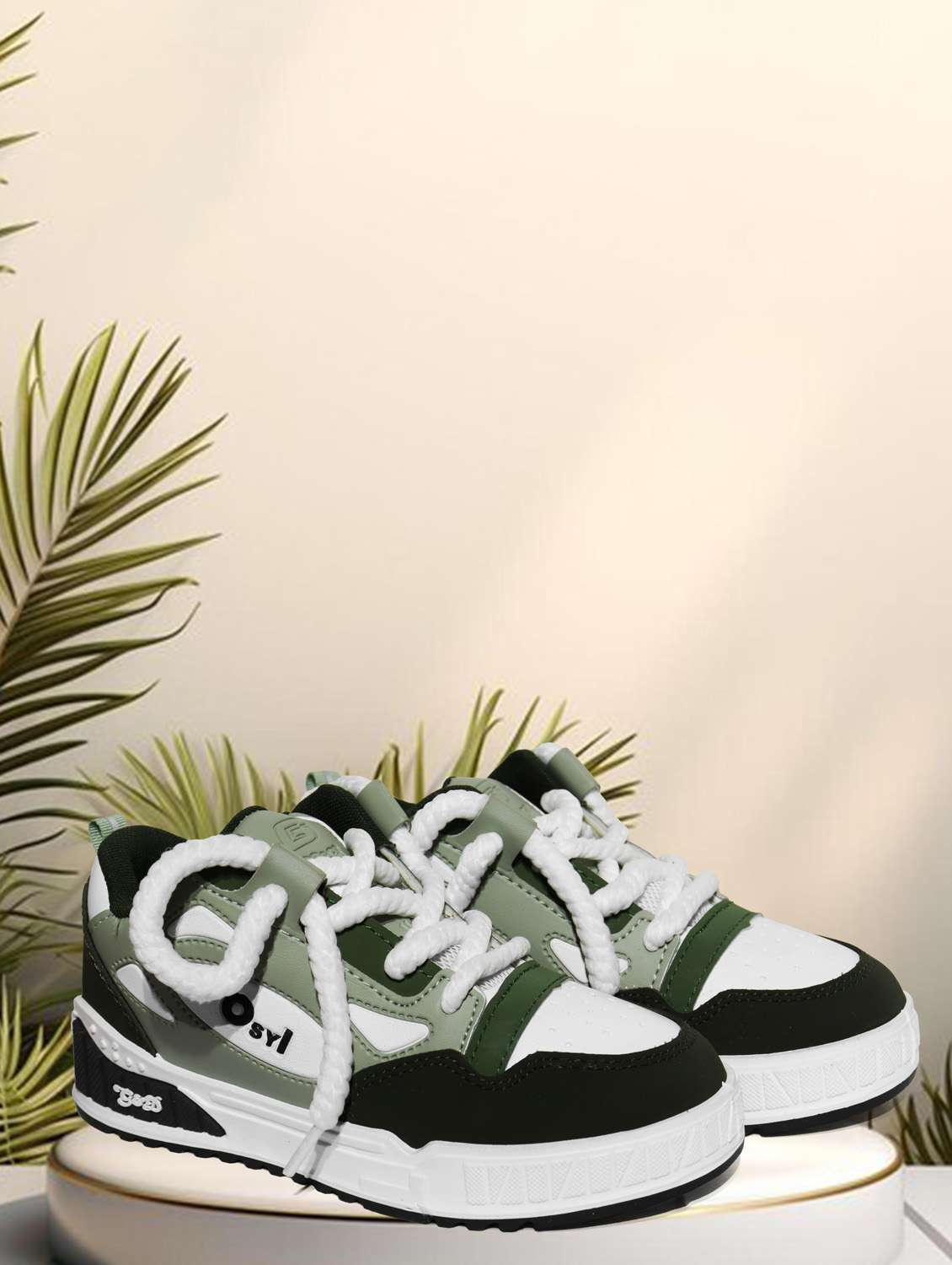 unisex color block lace up sneakers  - 21940024 -  Standard Image - 1
