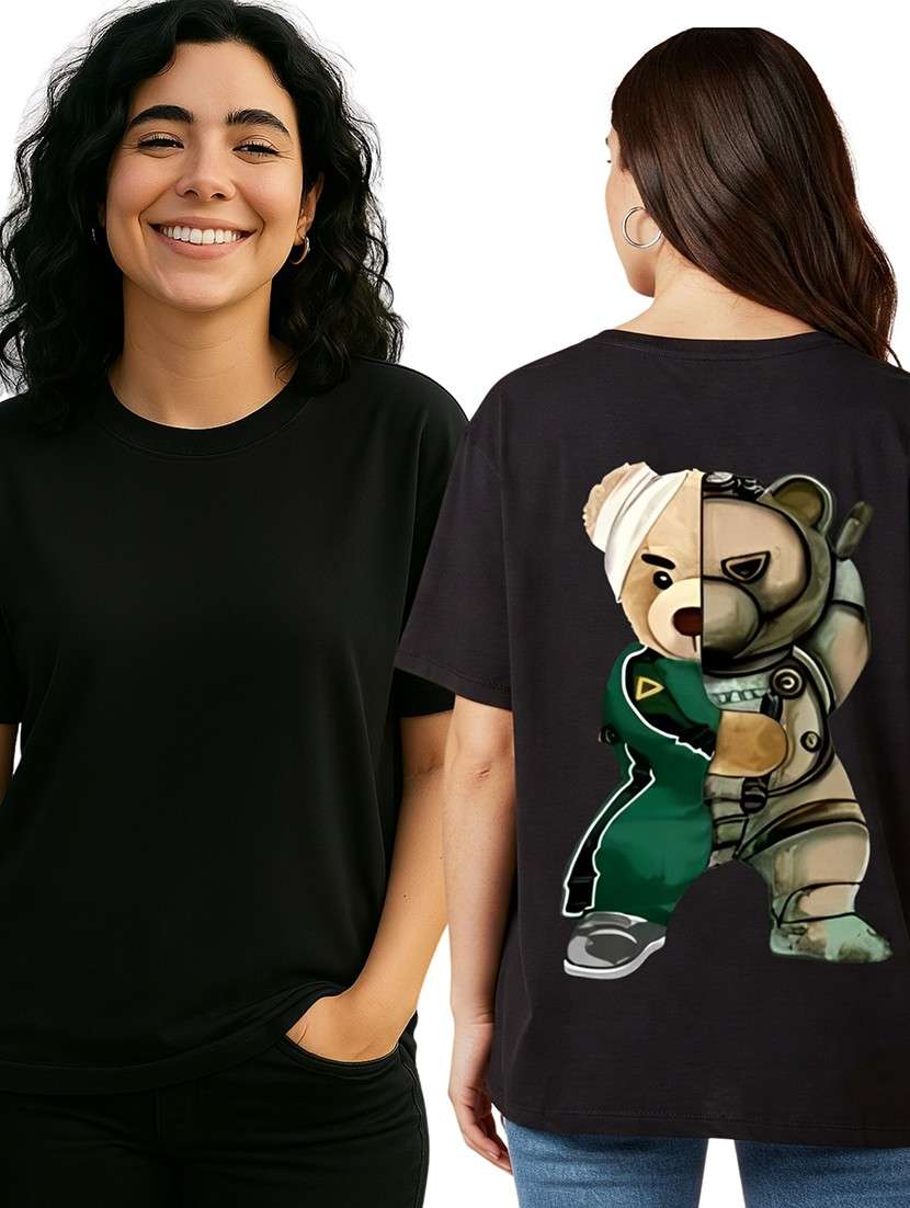 women graphic short sleeve oversized t-shirt