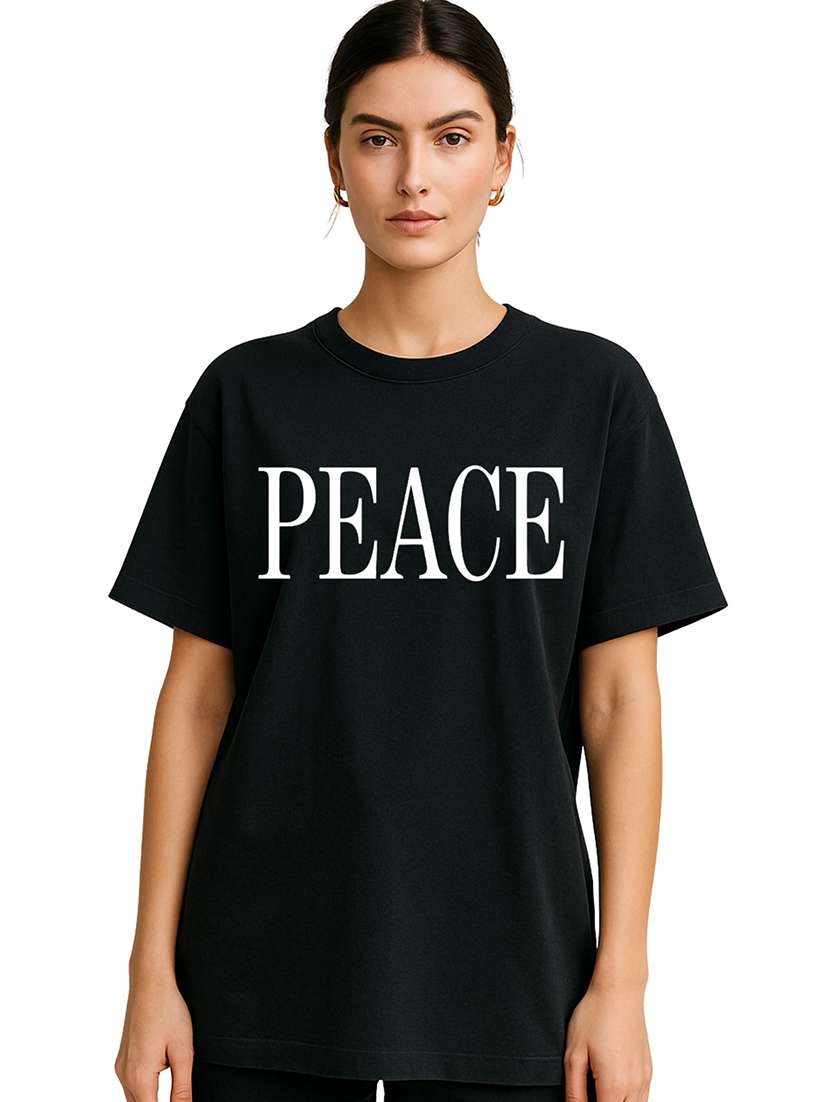 women graphic short sleeve oversized t-shirt - 21940263 -  Standard Image - 1