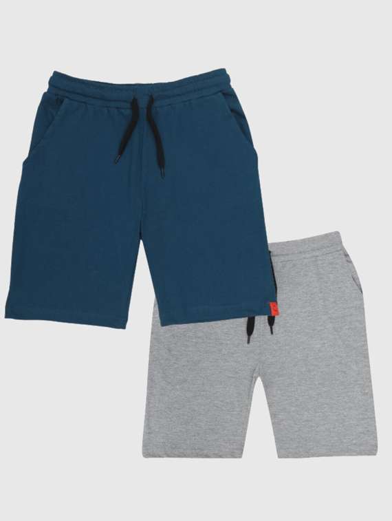 boys pack of 2 solid loungwear shorts - 21940398 - Standard Image - 1